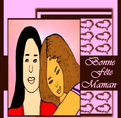 Carterie : Bonne fête maman duo en rose