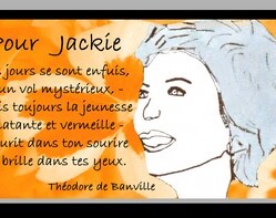 Carte citation De Banville pour Jackie