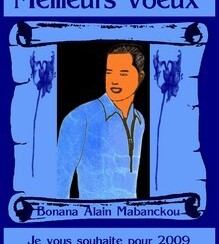 Carte de vœux pour Alain Mabanckou